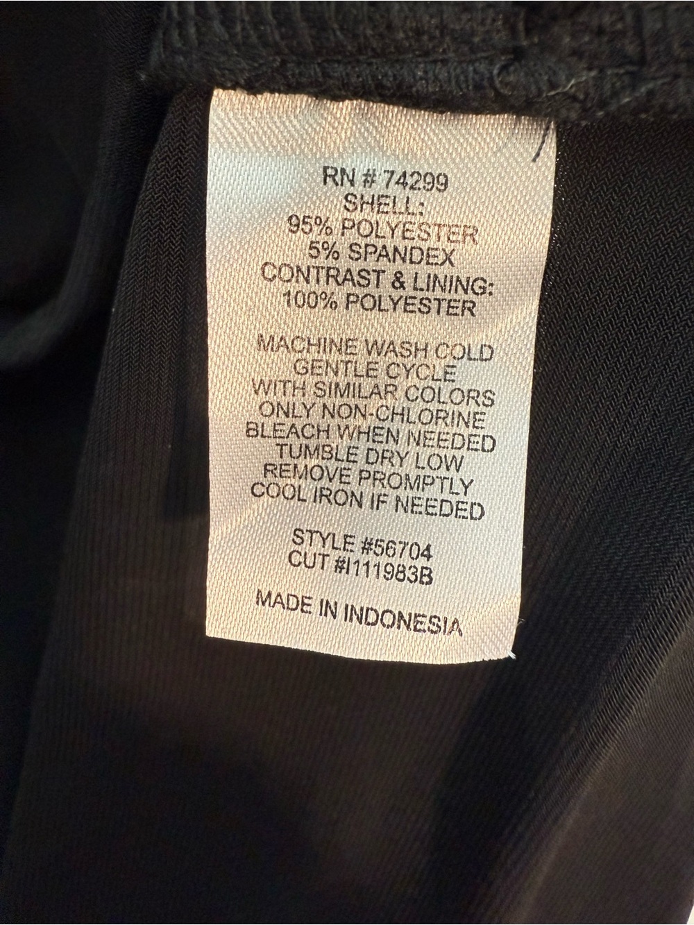 EnFocus Petite Black/Cream Rosette Sleeves Dress Sz(12P) - Picture 5 of 5